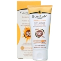 کرم ضد آفتاب فاقد جاذب شیمیایی SPF50 بژ طبیعی سان سیف